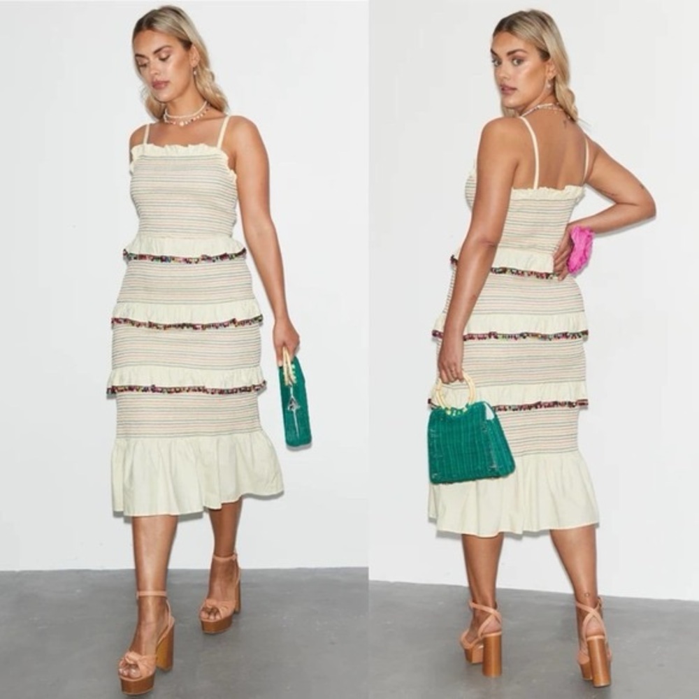 Never fully dressed stretchy Pom Pom dress